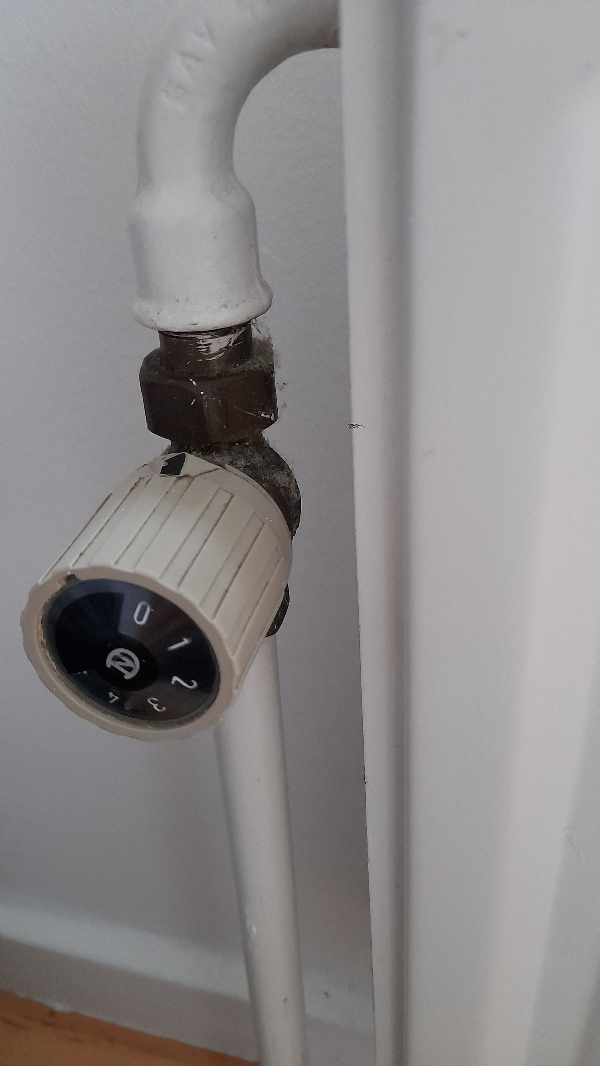 Skiftet 5 radiatorventiler + termostater (køber selv ventiler + termostater)