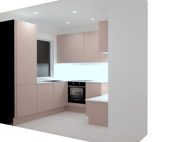 Montering af mindre Designa-køkken i København SV