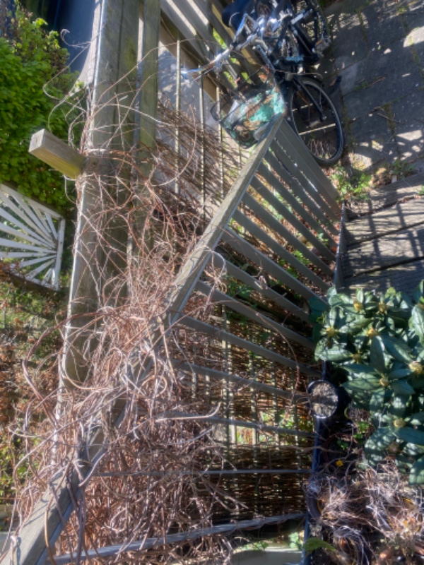 Sat ca 4/5 fag hegn op - de gamle skal tages ned ( de kan skrues)