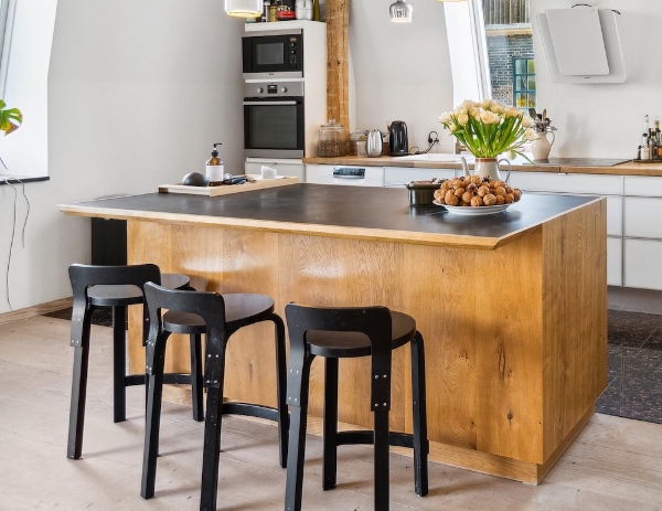 Flytte køkkenø én etage