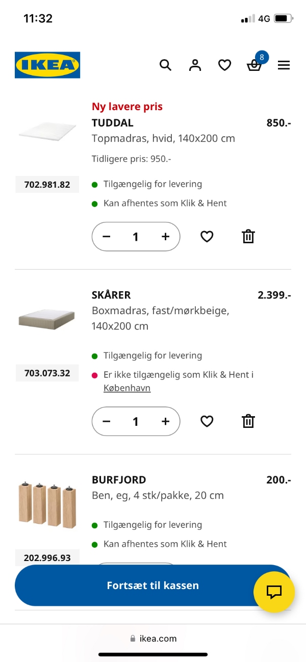 Transport af IKEA-varer til Nørrebro