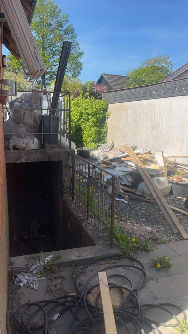 Bygge affald skal køres til lossepladsen