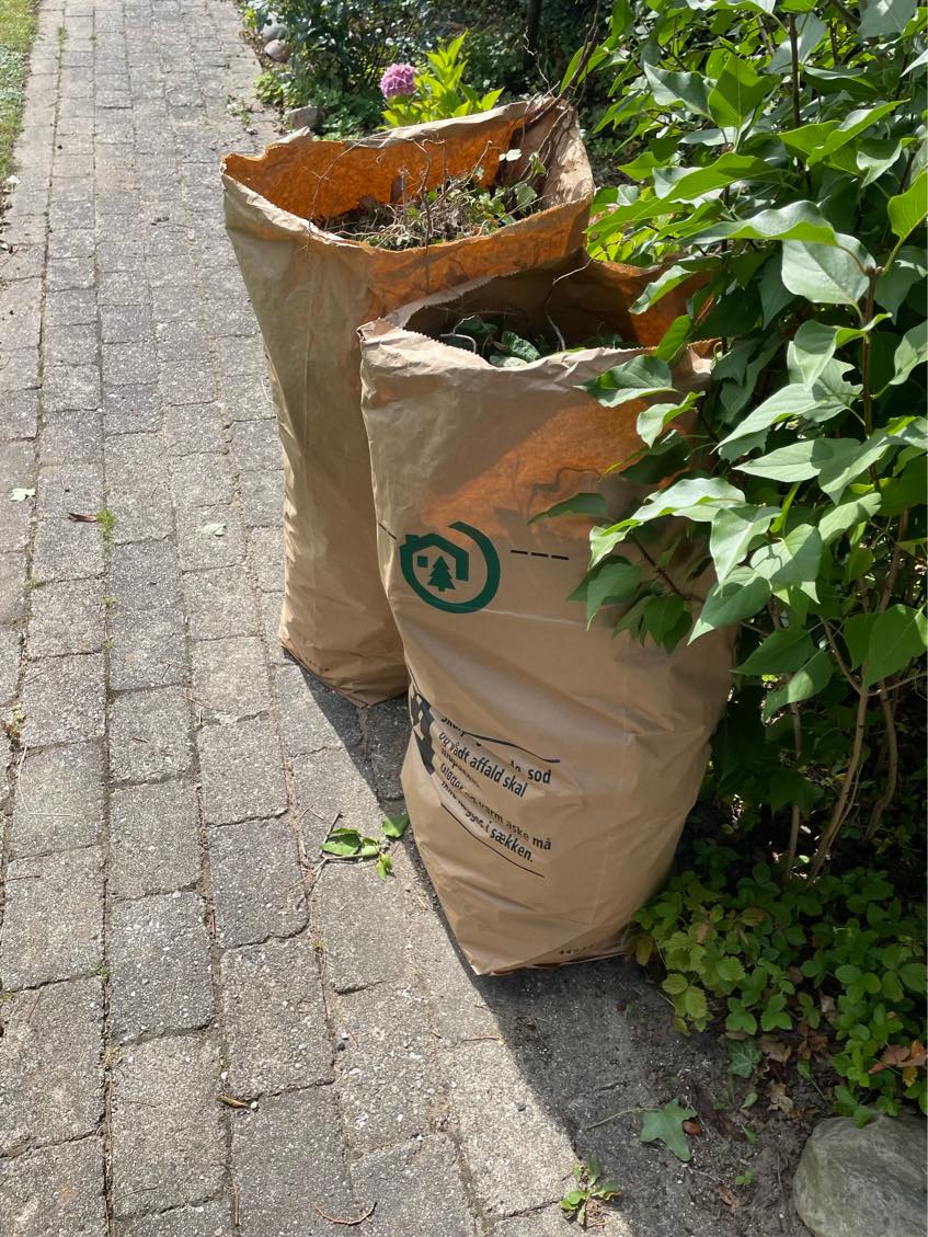 Haveaffald til genbrugspladsen