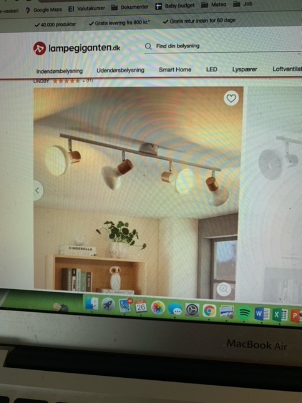 Hjælp til installation af lamper