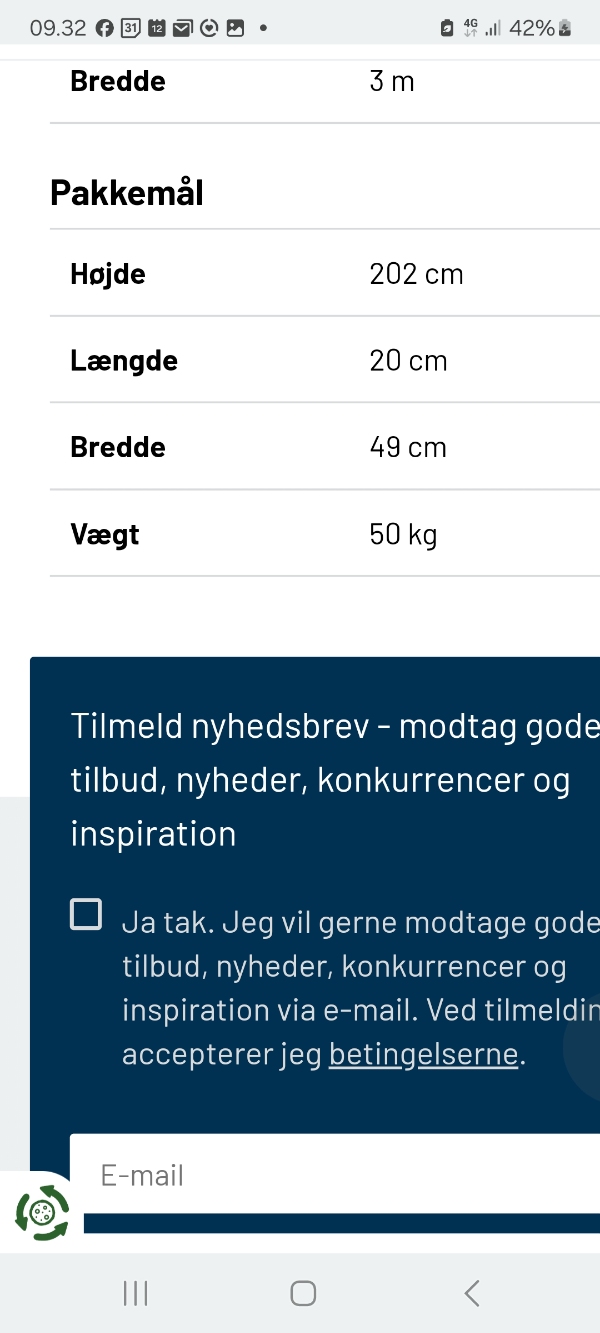 Afhentning af pakken