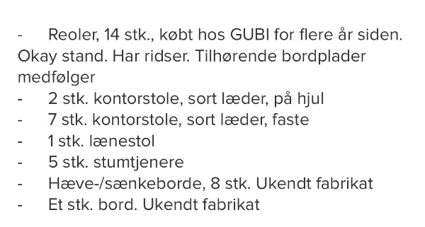 Flytte kontormøbler