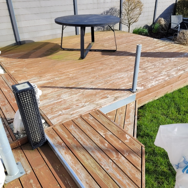 Slibning af min træterasse