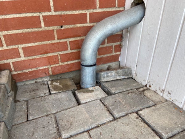 Fliser rettes/skæres + fikse nedløbsrør