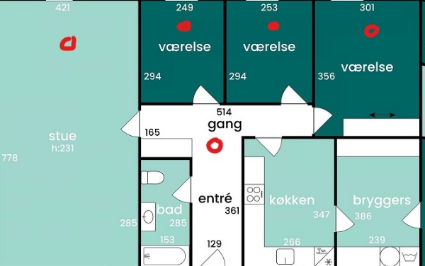 Spartle på eksisterende tapet og nyt filt op