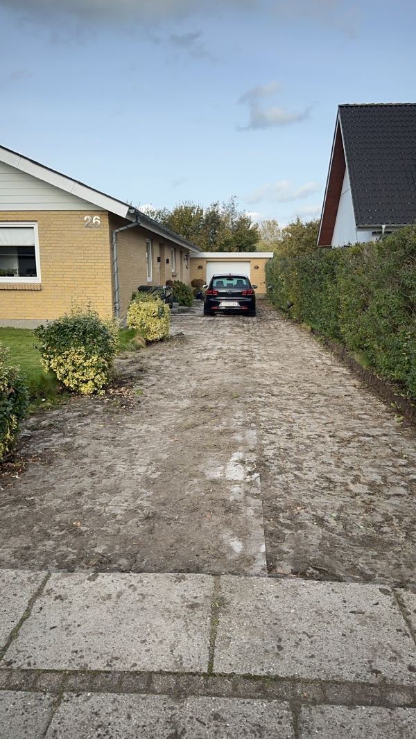 Lægning af ny indkørsel