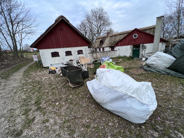 "Mand med trailer" til sorteret affald der skal på Skibby genbrug