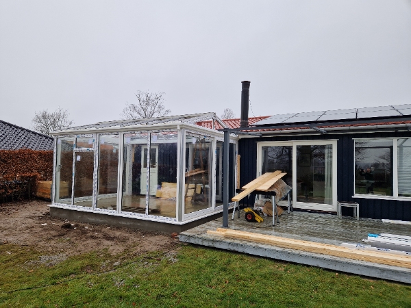 Lagt 30*60 fliser i udestue 17,5 kvm. Skal fuges også