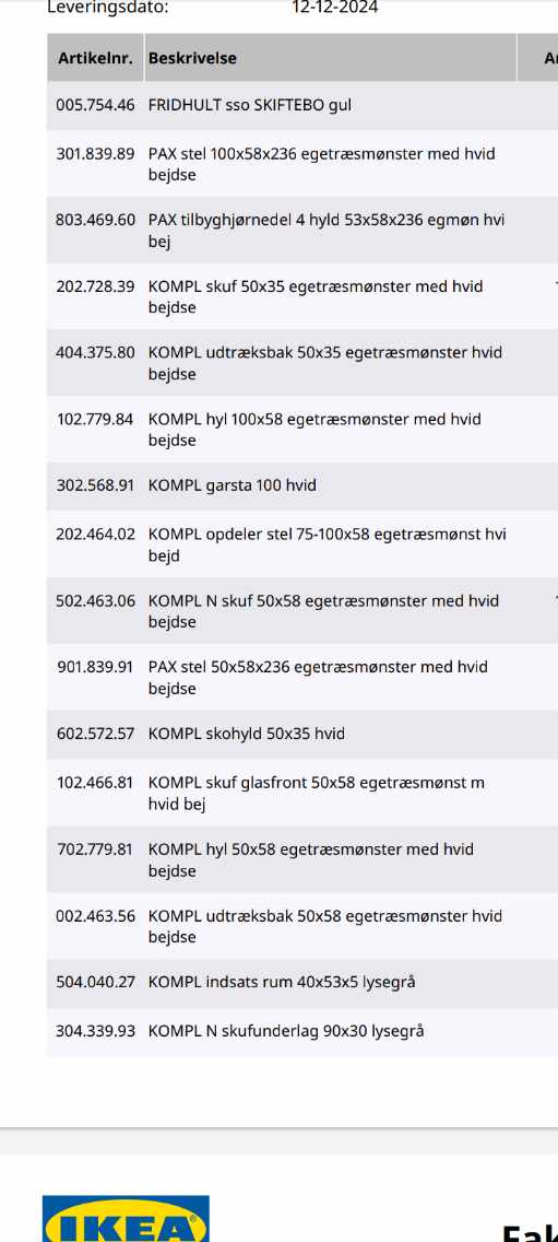 Hjælp at samle skabe