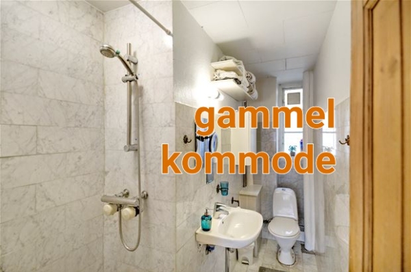 Skifte til vægmonteret kommode