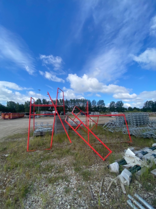 Transport af metalstativer Amager-Roskilde