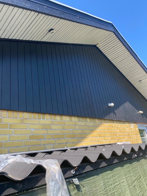 Udskiftning af gavl beklædning 