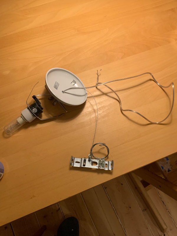 Opsætning af pendul lampe