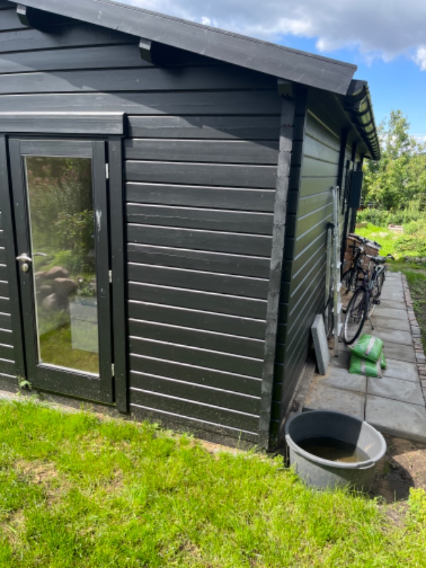 Klargøring til udendørs bruser