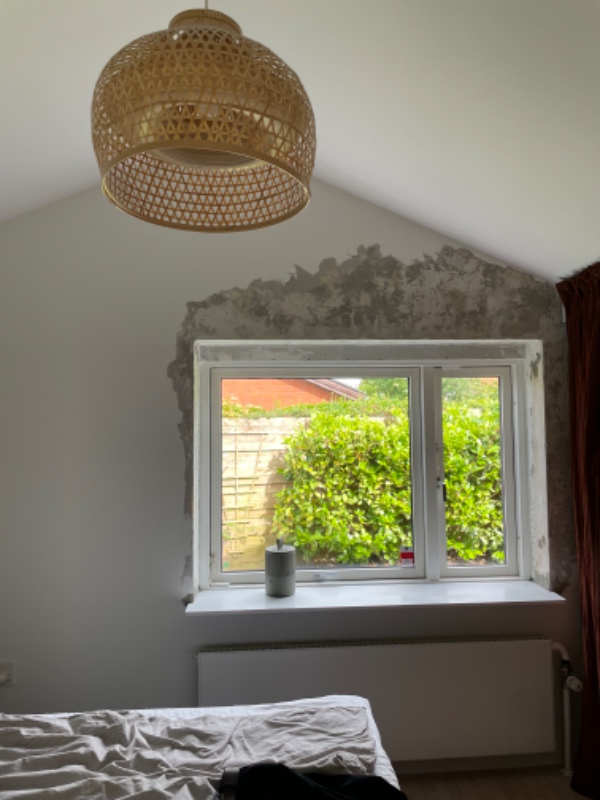 Spartle, opsætte filt og male 2 vægge