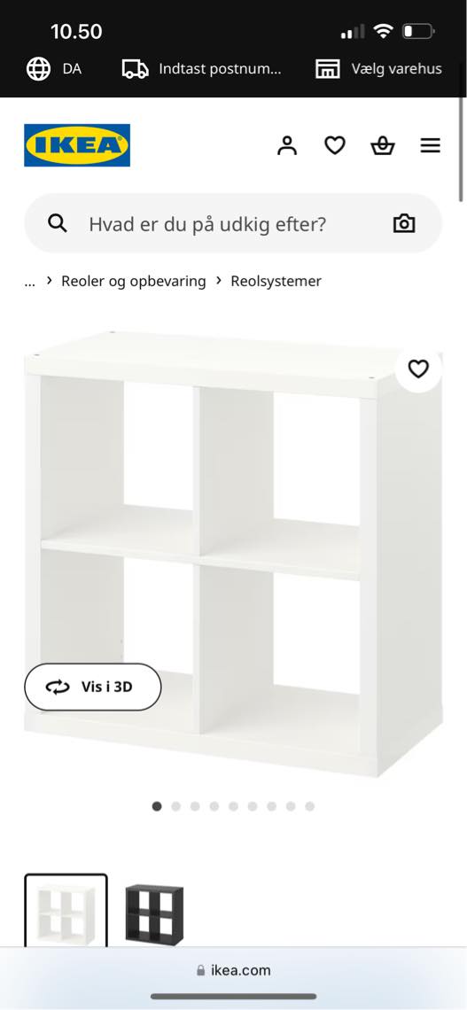 Ophængning af knagerække og samling af lille reol