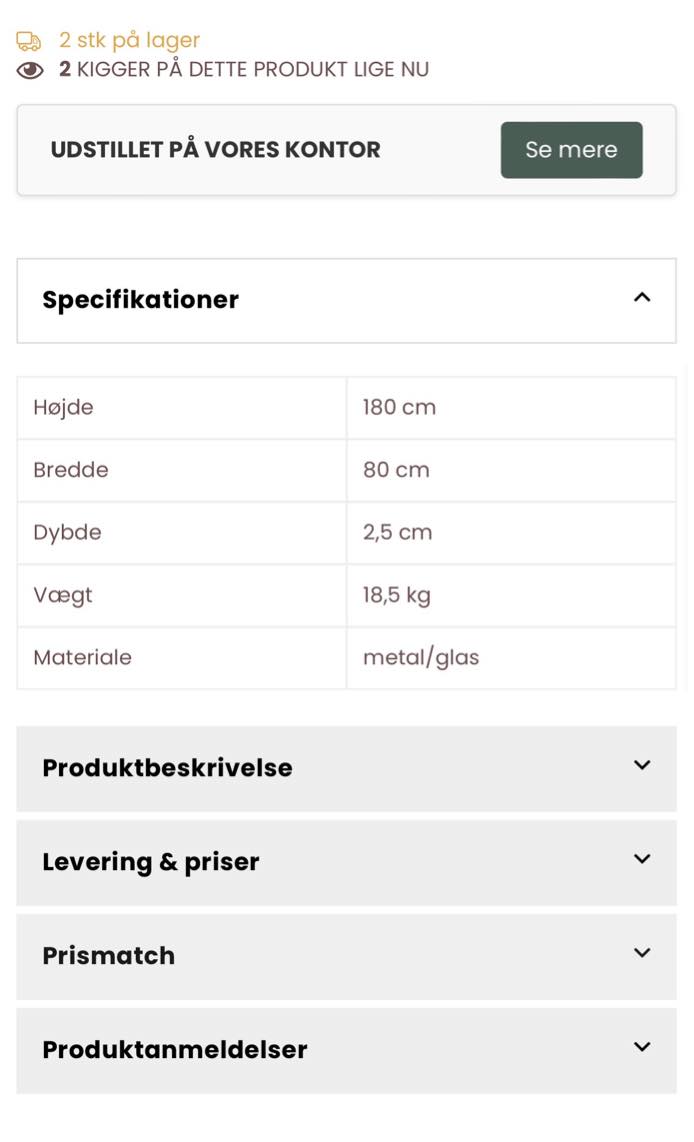 Hjælp til montering af New Yorker spejl på væggen
