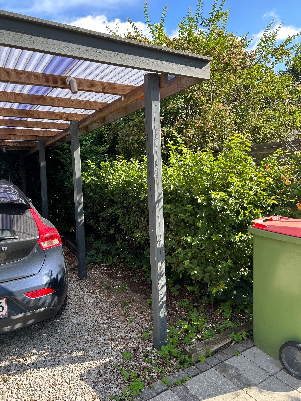 klippet en del hæk og hjælp til lugning