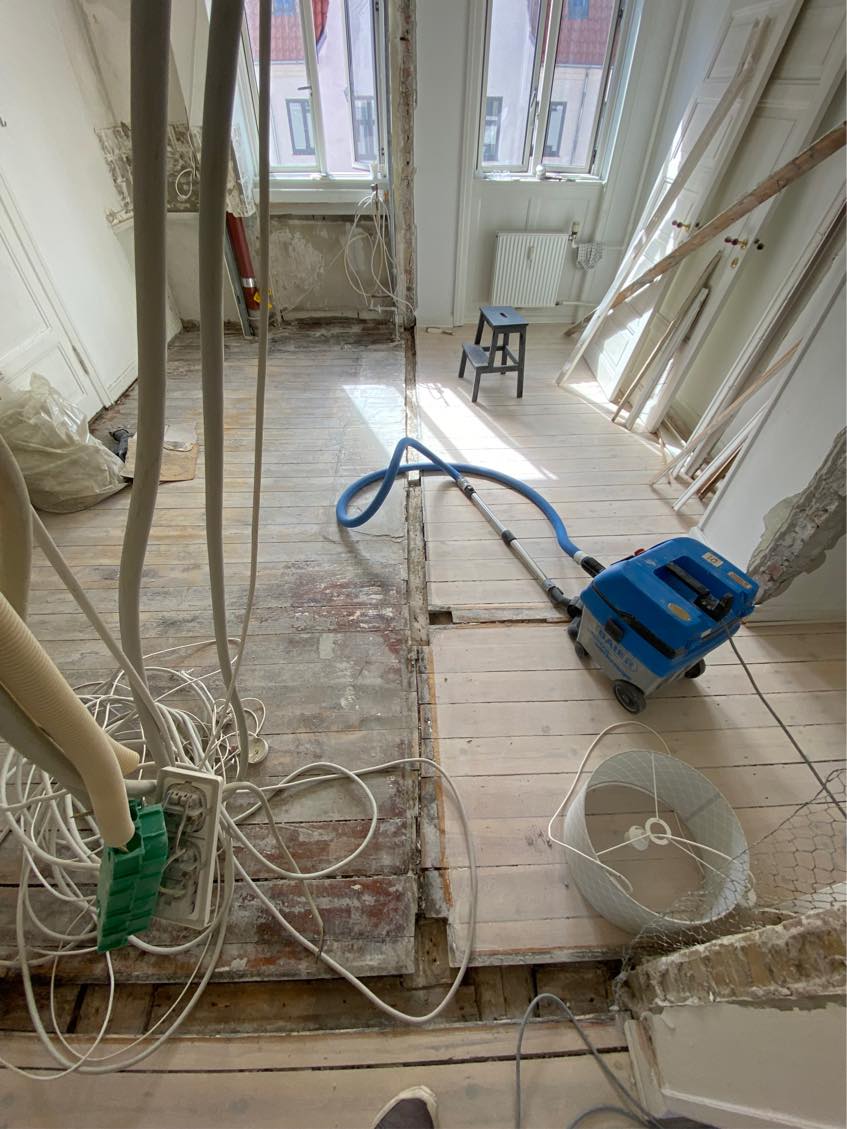 Ordne og trække nye ledninger