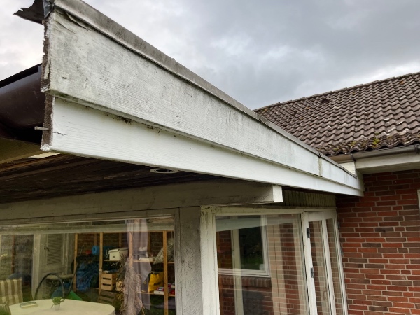 Maling af havestue udvendigt