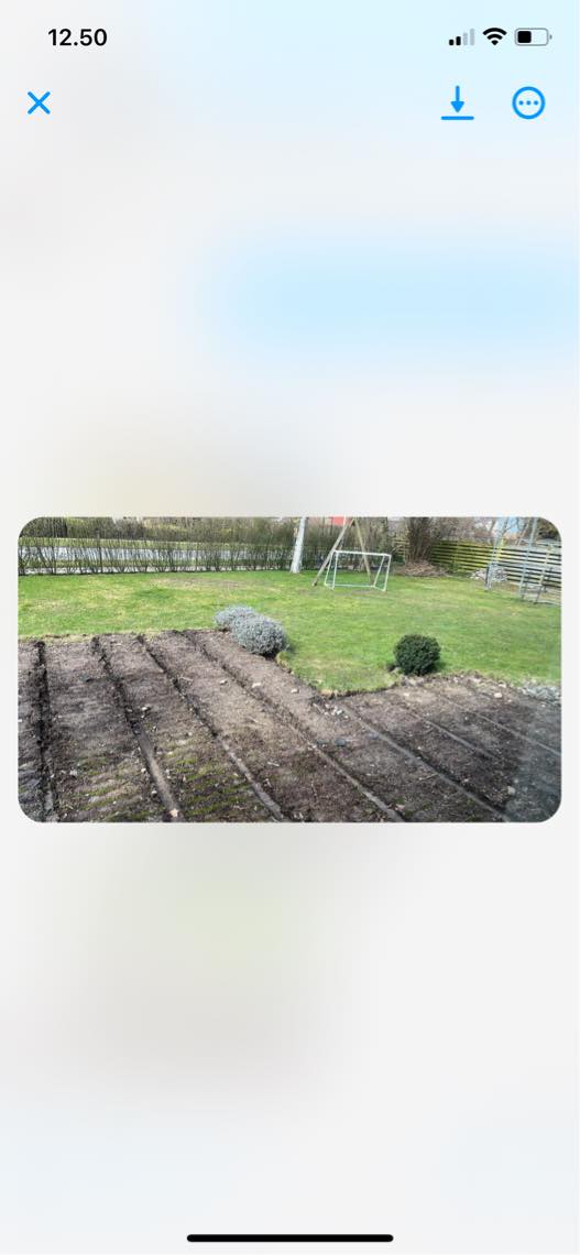 Udgravning til terrasse