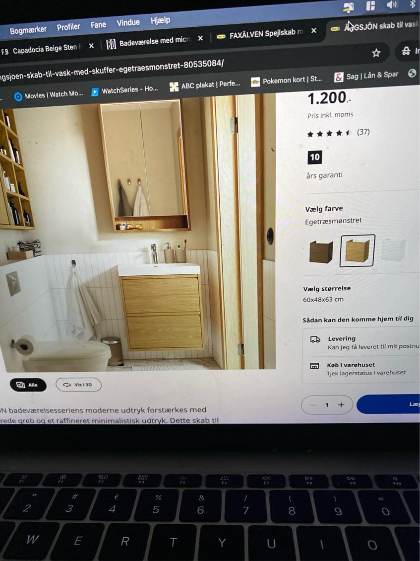 Microcement + montering af nyt toi og håndvask