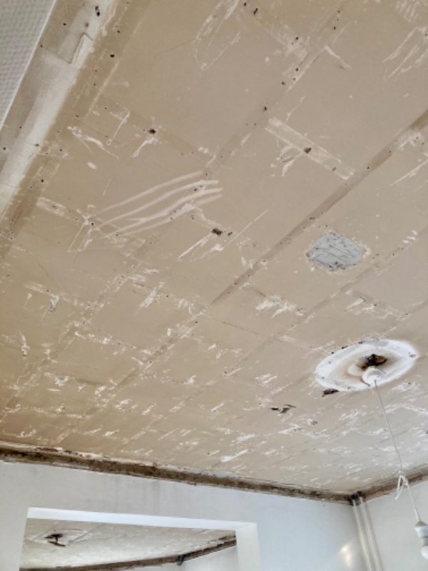 Pletspartle lofter og sætte glasfilt op