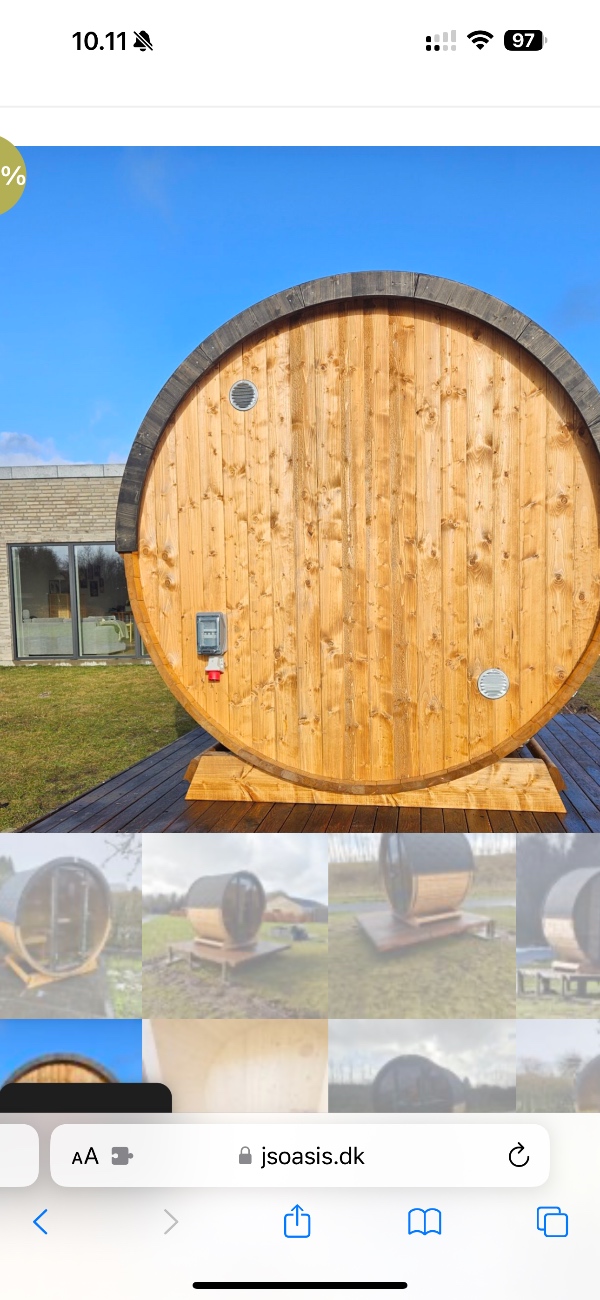 El-installation til Sauna.