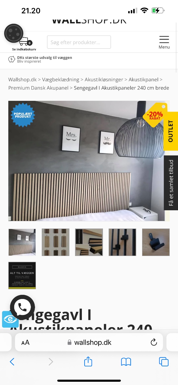 Gardiner, lamper og træpanelvæg(sengegavl) mv