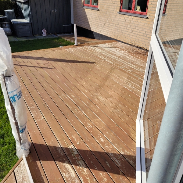 Slibning af min træterasse