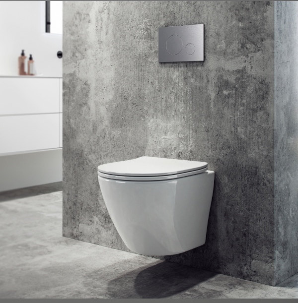 Ny væghængt toilet