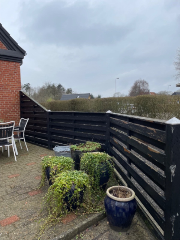 Maling af sort træværk