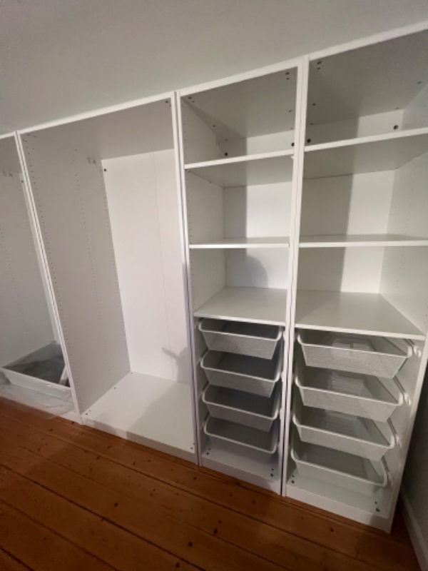 Indbygget Ikea-skab installation