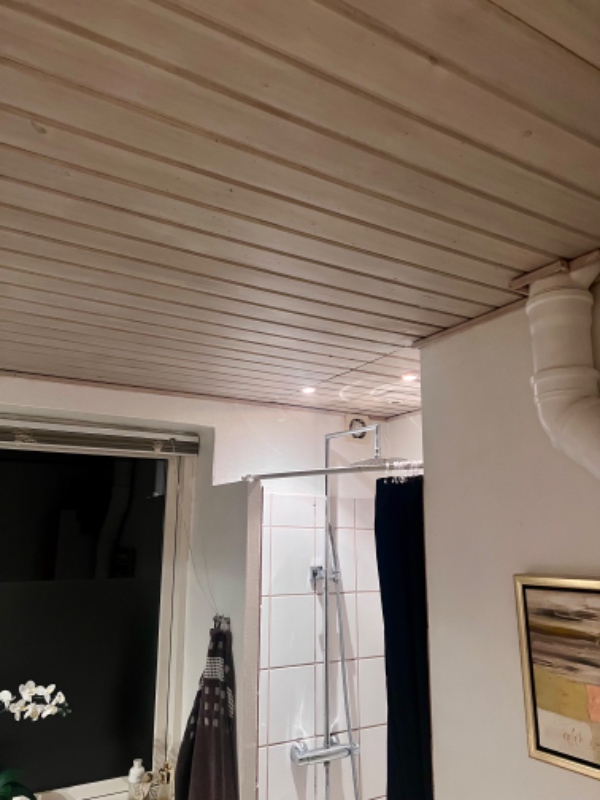 Nedtagning af træloft og opsætning af nyt træloft