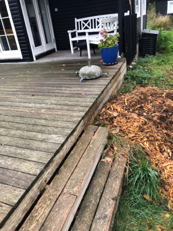 Udskiftning af 80 kvm træterrasse ved sommerhus