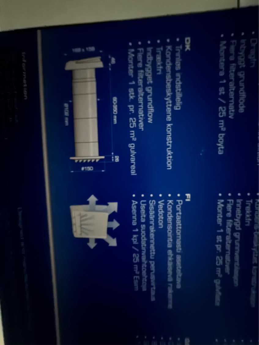 Ventilation sættes op