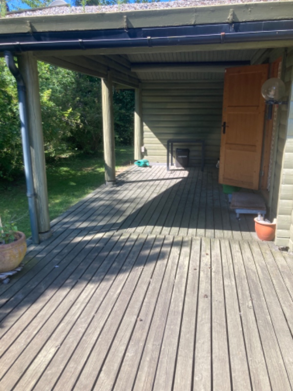 Slibning af træterrasse