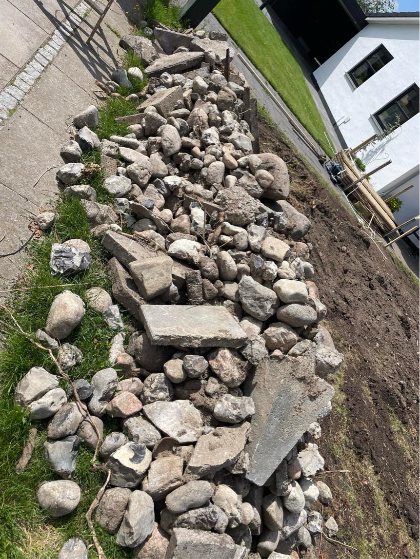 Fjernet pigsten/kampsten