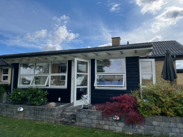 Reparation af termotag på udestue, utæt i samling