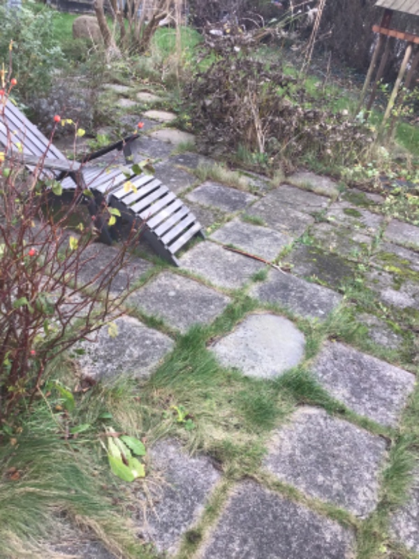 Fjernet ukrudt og bortkørsel