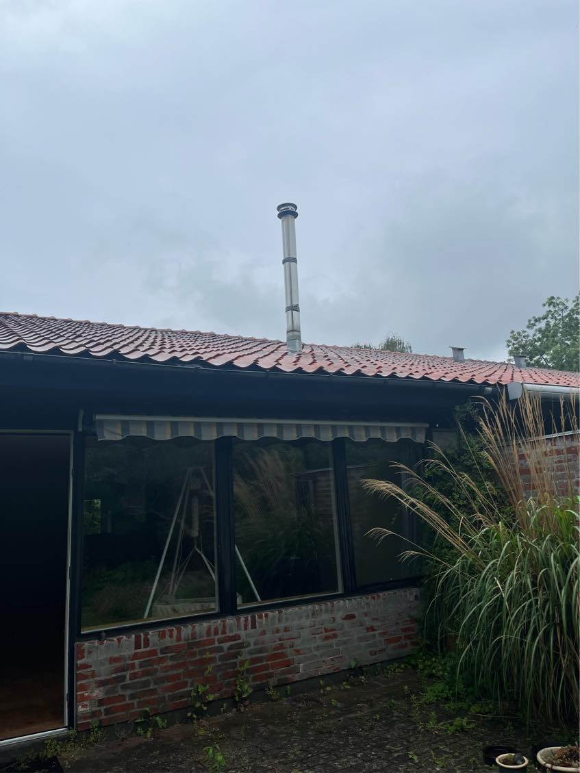 Afmontering af brændeovn