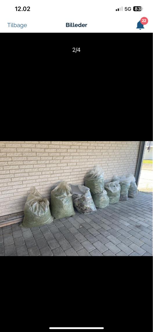 Hjælp til at køre med have affald