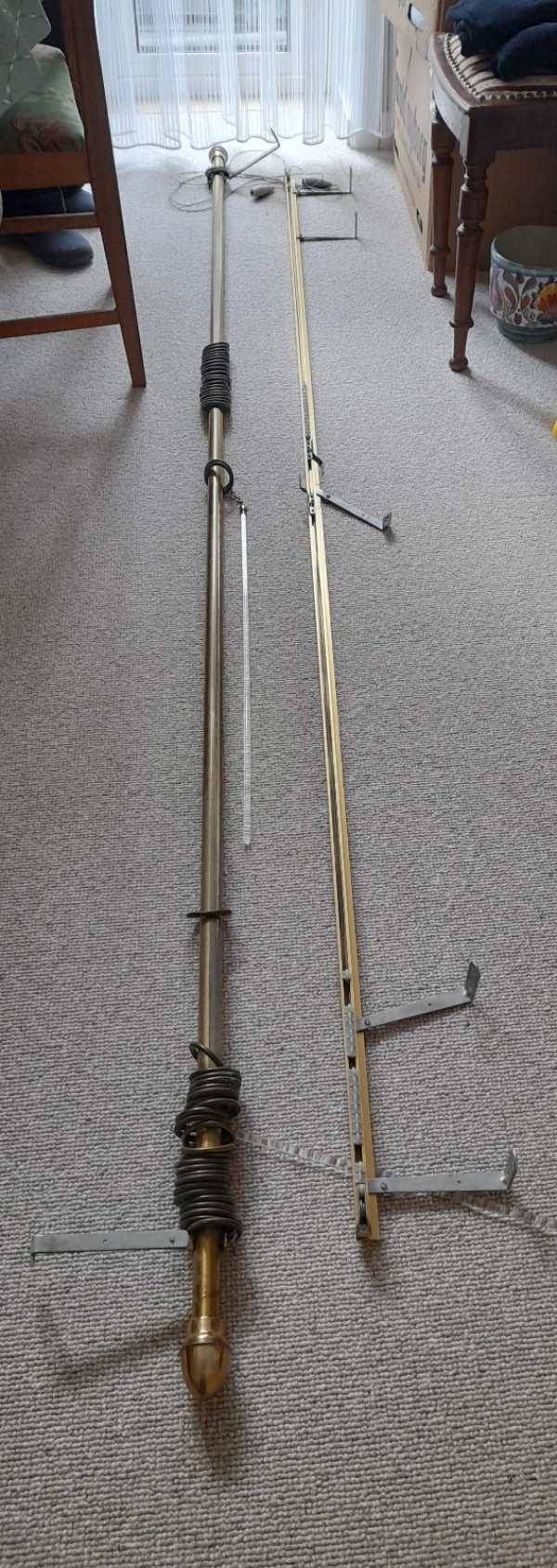 Opsætning af gardinstænger