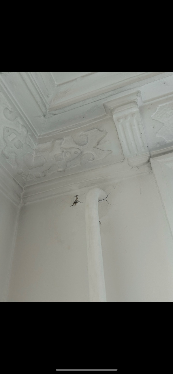 Pudsning, maling og montering af gardinstang