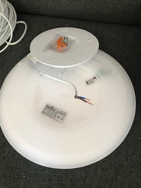 Elektriker opgave opdatering af 3 lampeudtag