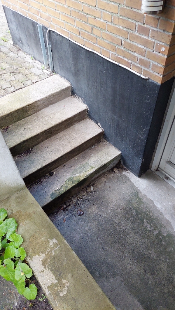 Reparation af betontrappe